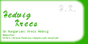 hedvig krecs business card